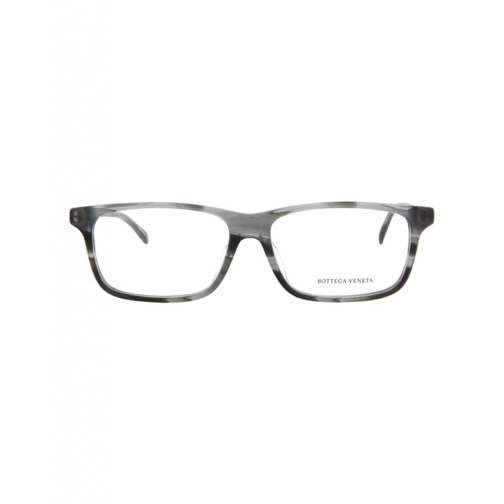 

Bottega Veneta Square Acetate Optical Frames avana silver transparent
