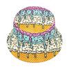 Kolorowa Czapka Bucket Hat z Nadrukiem Drip lodowy Zabawny Wzór Posypki Kapelusz Przeciwsłoneczny dla Mężczyzn Kobiet Letni Plażowy Outdoor Czapka z Ochroną UPF