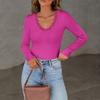 Women's Solid-color Fashionable Long-sleeved Top