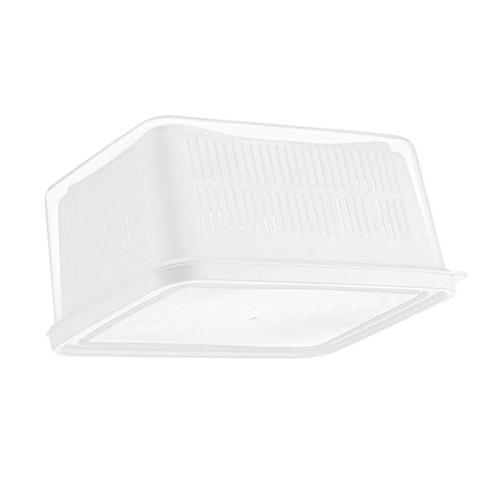 Gemüsewaschkorb Kunststoff mit staubdichtem Deckel Doppelschichtiger Abtropfkorb für die Küche