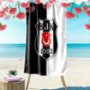 Asciugamano da Spiaggia Stampa Besiktas Gymnastics Club, Asciugamano Grande Morbido ad Asciugatura Rapida per Spiaggia Campeggio Nuoto