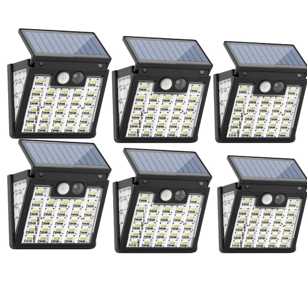 2/4/6PCS Solar Wall Lamp Outdoor Motion Sensors Lights Garden Decoration Waterproof Solar Security Street Lamp for Garage Fence