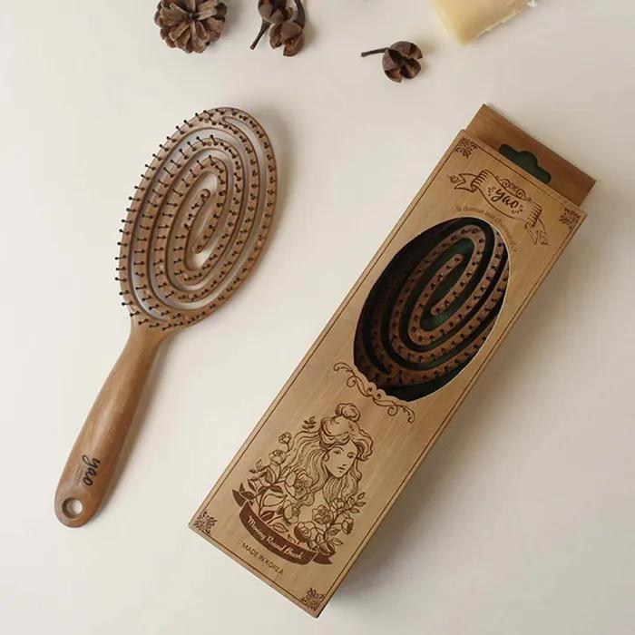 Hairbrush Wood Round