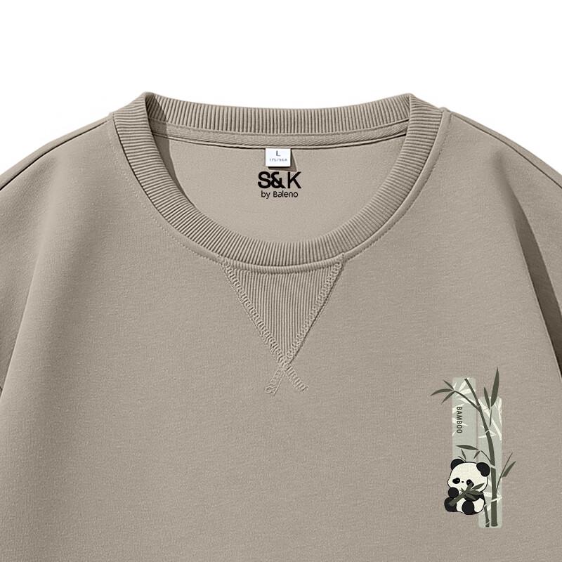 Baleno S&K Series Men's Heavyweight Printed Crewneck Sweatshirt