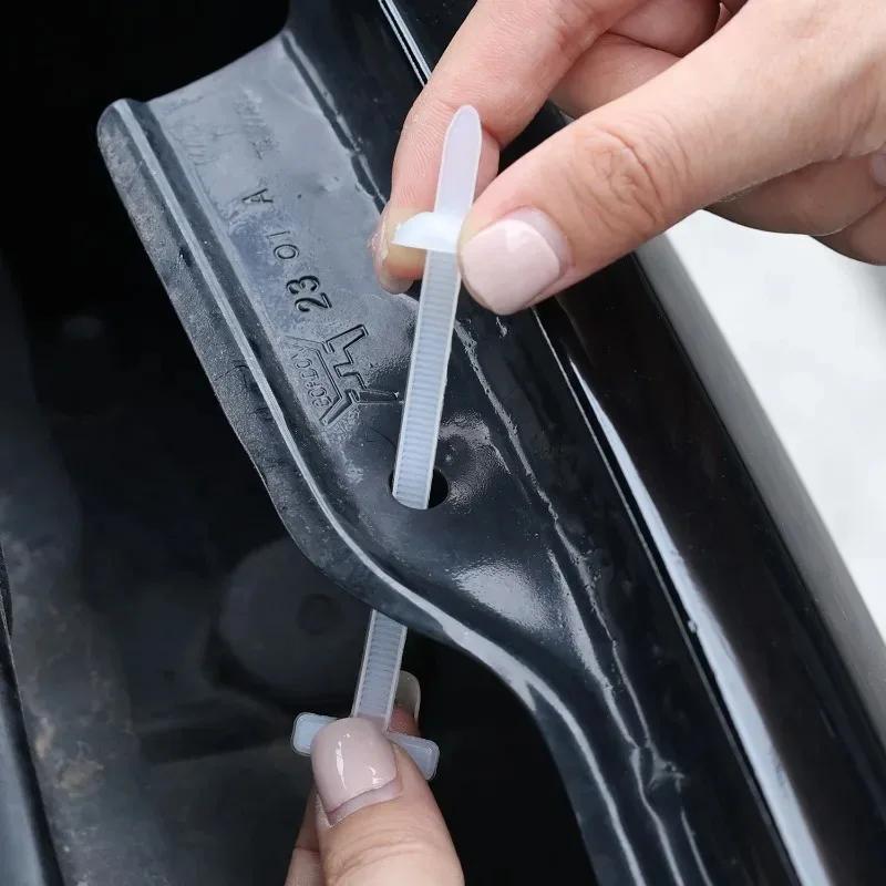 100PCS Multi-Purpose Nylon Zip Tie Car Engine Guards Underbody Panel Fastener Clip Replacement Heavy Duty Self-locking Cable Tie