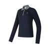 Fila Comfortable Soft Tennis Sports Warm Long Sleeve Polo Shirt Women Tops Blue A11W513217F-NV