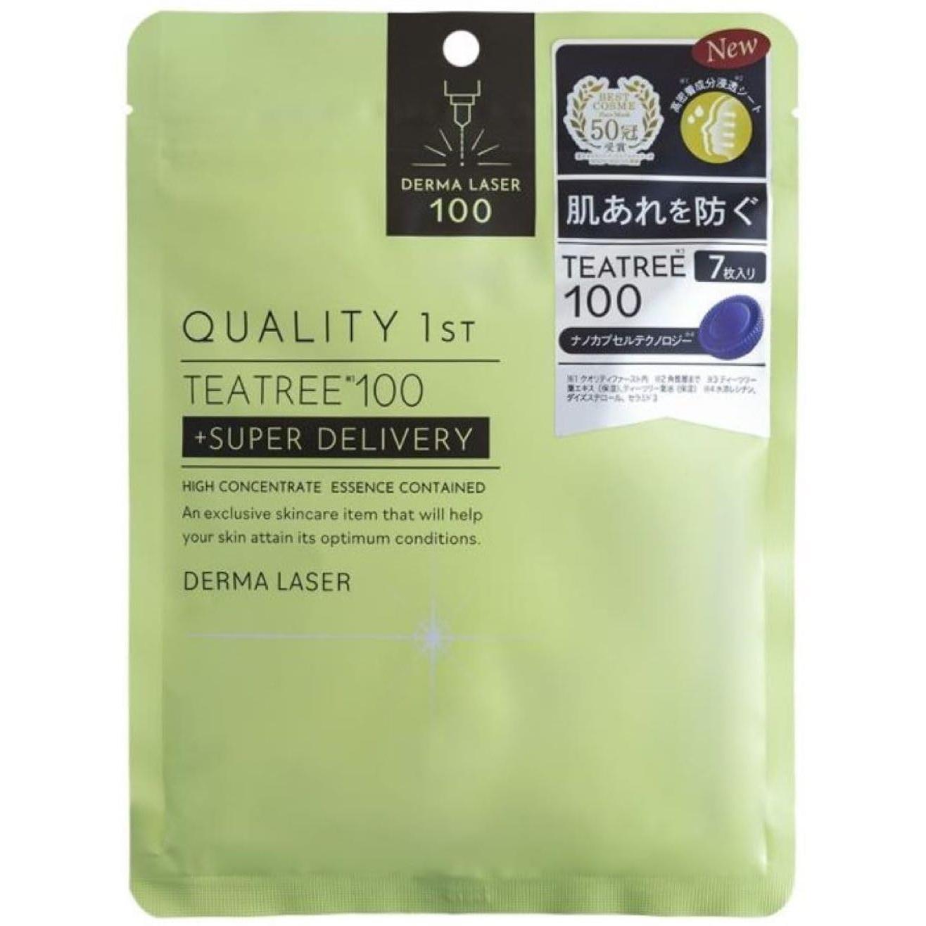 

Quality 1st Derma Laser Super Tea Tree 100 Маска для лица - Упаковка из 7 листов