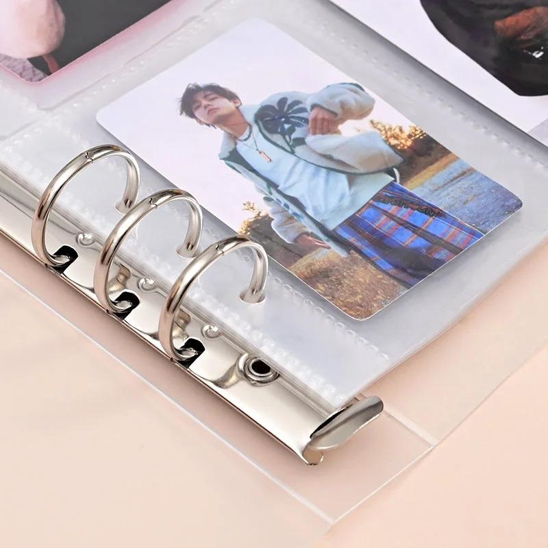 A5 Loose-Leaf Photo Album Book, Diy Photo Album Cards, Idol Photos Collection, Storage Book, Polaroid Album For Kids