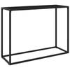 Day and Night - Day and Night Black Tempered Glass Console Table 100x35x75 Cm