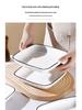 Nordic Style Creative 6-Piece Square Ceramic Plates - Microwave Safe Dinnerware Set