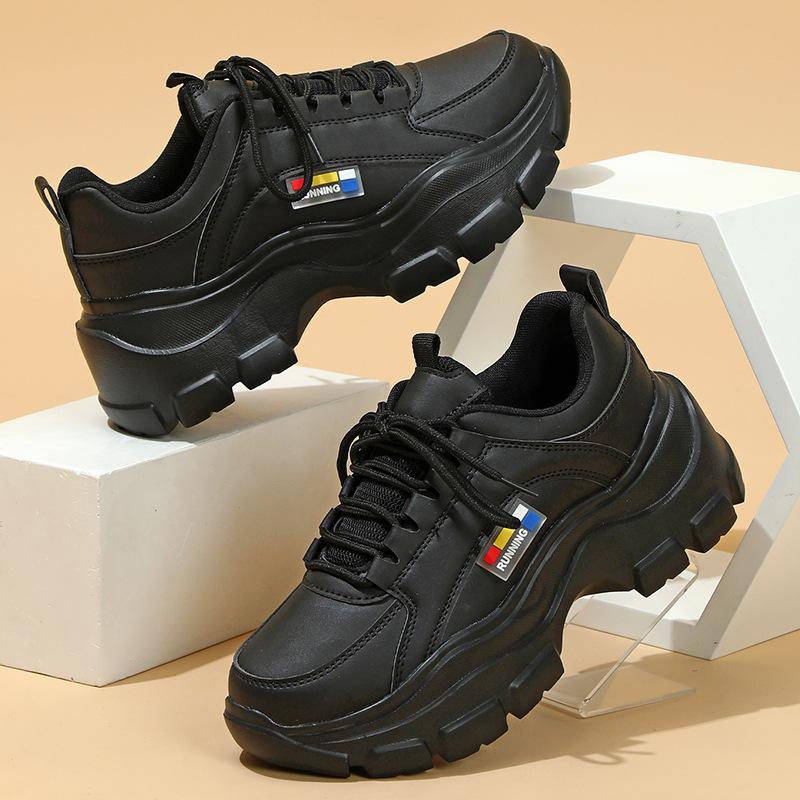 

Platform dad shoes casual sports shoes soft sole comfortable outdoor running shoes 44 чорний