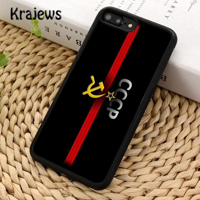 Krajews CCCP Soviet Union Russia Soft Phone Case Cover For iPhone 17 Air 16 15 14 plus 11 12 13 pro max coque Fundas