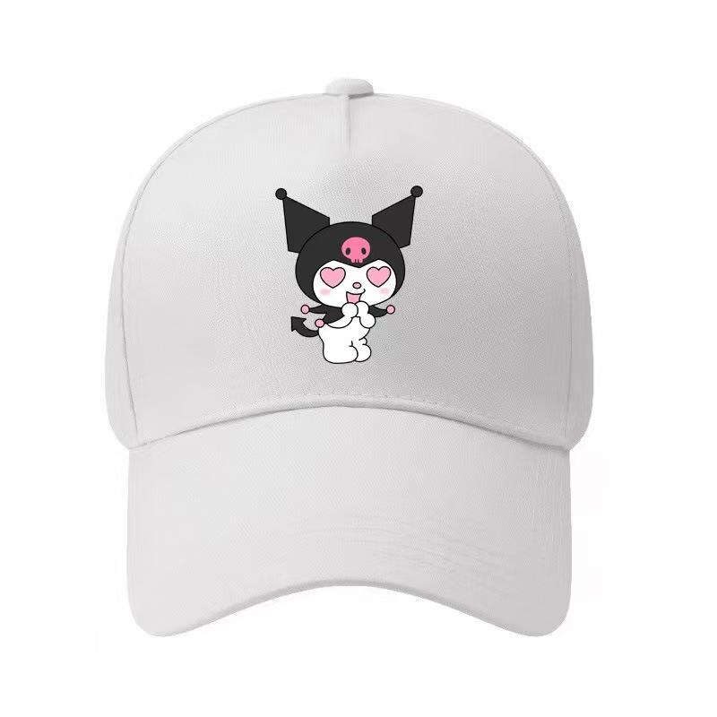 Adult Sanrio Kuromi Kuromi Five-piece Cotton Baseball Cap Sun Hat