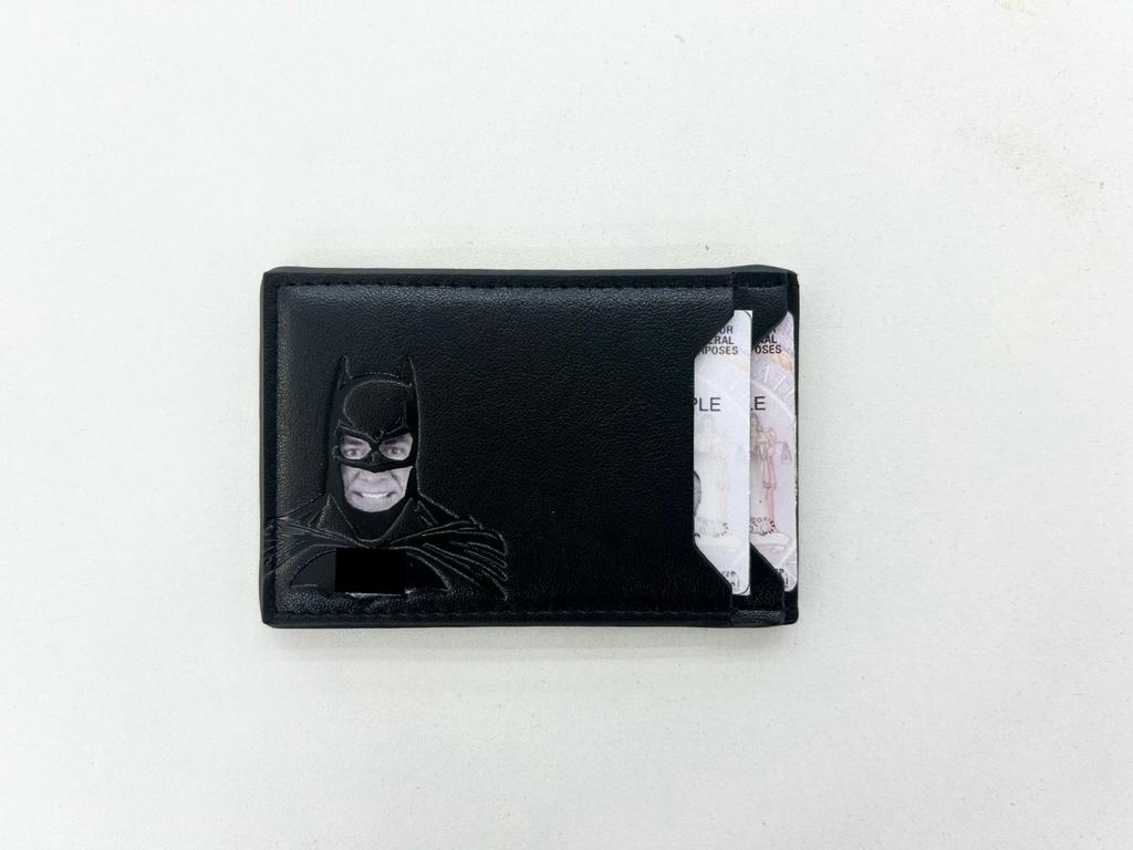 Batman Hero Squad Men's Wallet: Multi-Card Holder with Hollowed-Out Design, Hot-Selling Short Style.