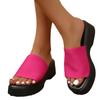Plus Size Shoes for Women 36-43 Summer Fashion Women Slip On Platform Wedge Comfortable Non-slip Sandals Beach Slippers 2026