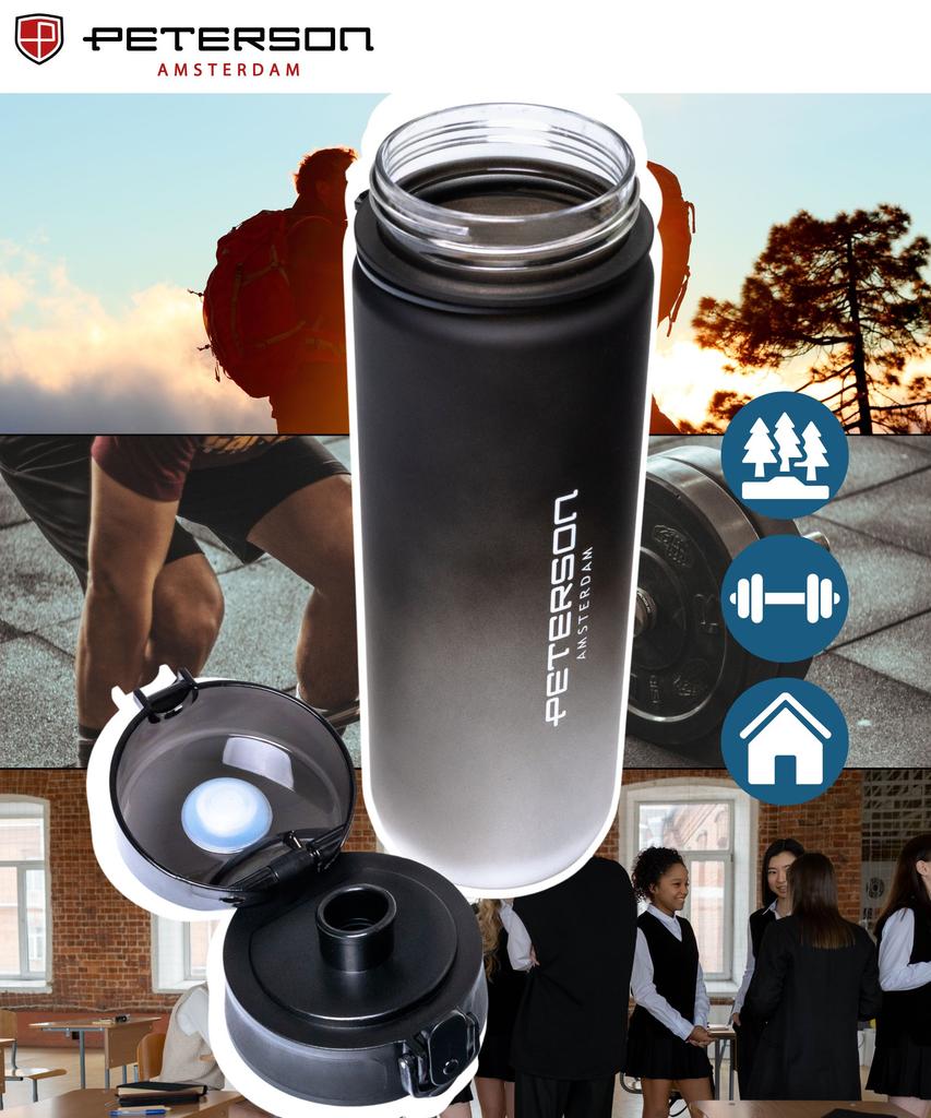 750ml Bottle PTN HY-001-750-9515 Black-White