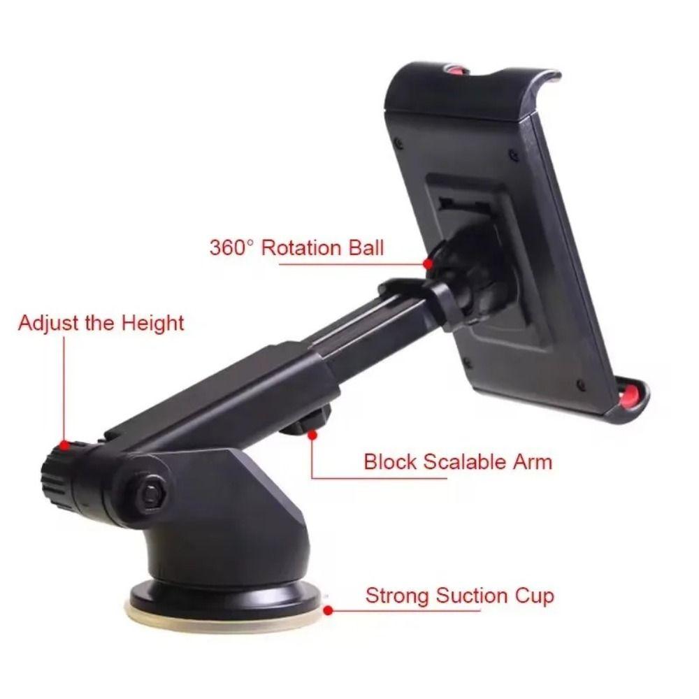 360 Rotation Car Phone Holder Adjustable Phone Stand Expansion Tablet Mount  Car Dashboard