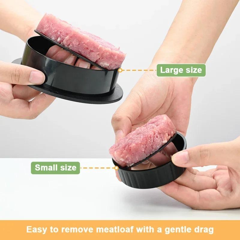 Hamburger Meat Press Maker PP Round Shape Non-Stick Stuffed Burger Patties Beef Grill Pie Press Mould Maker Kitchen Accessories