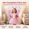 Funny Glowing Butterfly Wings Luminous Princess Dress Costume  Birthday Gift