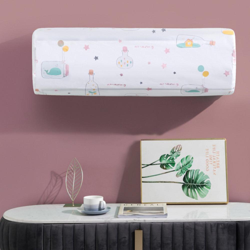 

Кондиционер Пылезащитный чехол для настенного монтажа Эластичный чехол для домашнего декора от пыли Водонепроницаемый Легко чистится Свежий узор