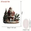 2D Acrylic Christmas Ornament for Holiday Tabletop Decor, Festive Home