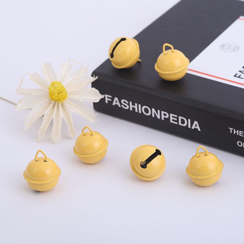 22mm Candy Color Baked Paint Round Pet Collar Bell - Christmas Accessories