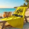 Borussia Dortmund Customizable Name Beach Towel Soft Durable Quick-Dry Suitable for Swimming Gym Camping Yoga Vacation