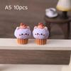 10Pcs Cartoon Animal Dessert Charms Lovely Kitten Ice Cream Cone Resin Pendants For Diy Jewelry Craft Making Accessories
