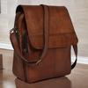 Personalized Leather Crossbody Messenger Bag Satchel for Men & Women | Tablet, Laptop, Office Project Bag | Custom Monogram Christmas Gift