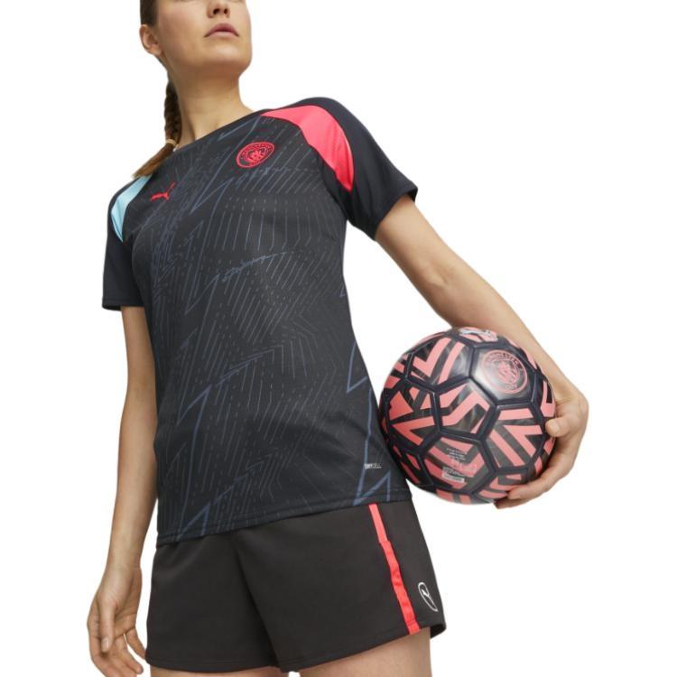 PUMA Manchester City Pre Match Jersey Soccer Jersey Player Edition Women's Dark Marine Blue 772852-14