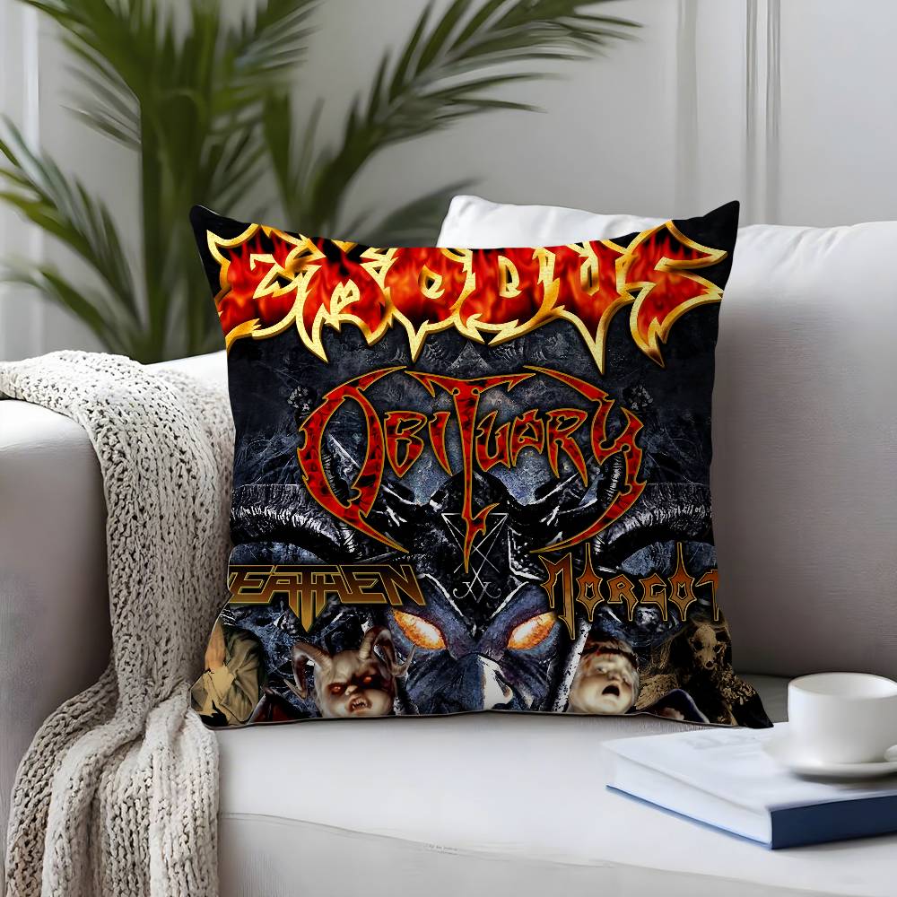 Rock Band-E-Exoduss Kissenbezug Plüschstoff Weich Kissenbezug Beidseitig bedruckt Kissenbezug Haushaltsgeschenke