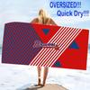 Atlanta Braves Print Beach Towel, Large Soft Quick Dry Towel for Beach Camping Swimming