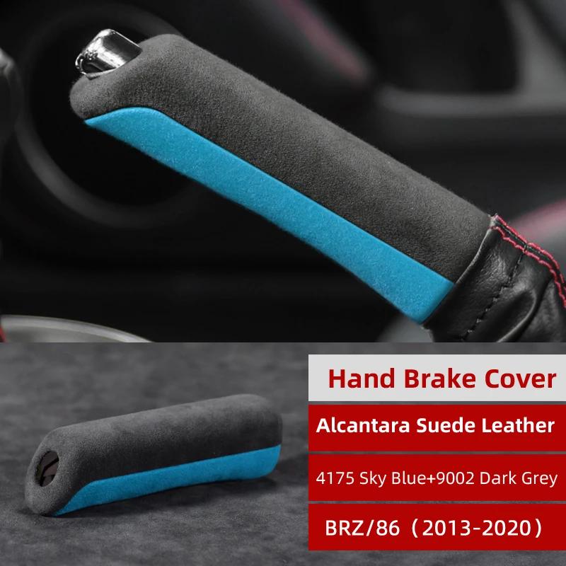 

Betterhumz For Subaru BRZ Toyota 86 GT86 2013- Made of Alcantara ABS Car Handbrake Cover Mouldings Car Interior Accessories 4175 9002