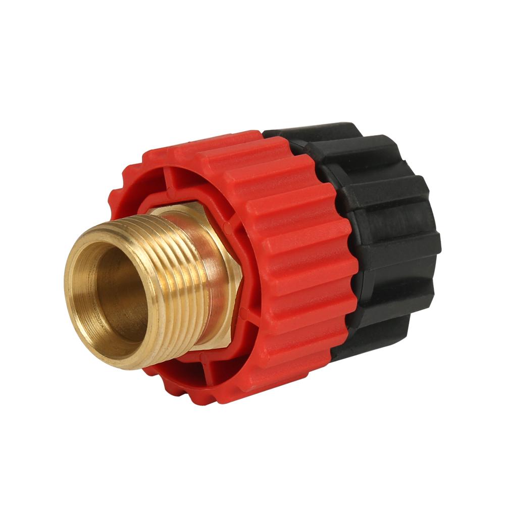 Høytrykksvasker svingkobling M22 bilvasker Messing roterende adapter svingkobling M22 hann + M22 hunn