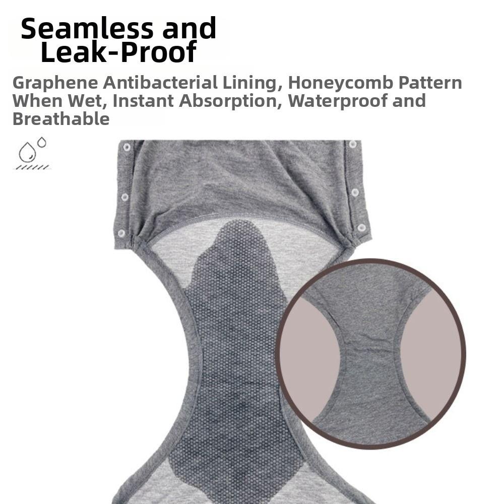 Leak-Proof Washable Diaper Elastic Incontinence Underwear  Rehabilitation Aid