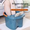 Deep Waterproof Massage Foot Bath Bucket - Over Knee High, Plastic Basin for Home & Dorm Use