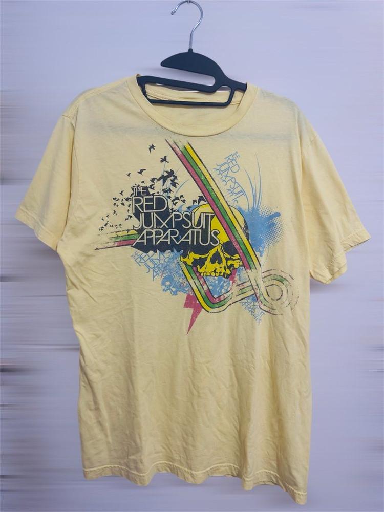 The Red Jumpsuit Apparatus Gift For Fans Yellow T-Shirt Cotton Unisex T-Shirt L