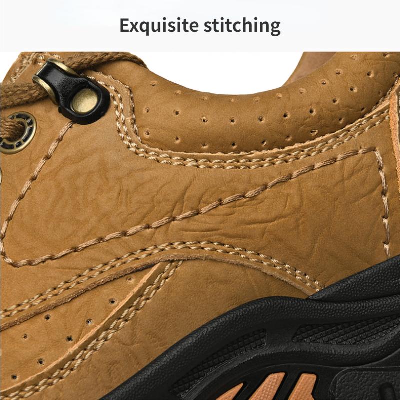 Ανδρικά παπούτσια από γνήσιο δέρμα Classic Lace Up Outdoor Casual Shoes 39-44