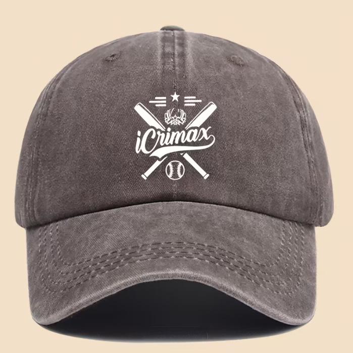 Retro Letter Distressed Baseball Cap with 3D Soft Brim and Sun Protection Visor
