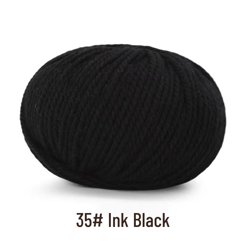 Yak Down 3-Strand Wool Yarn for Hand-Knitted Medium-Thick Sweaters, Cardigans, Scarves, and Hats