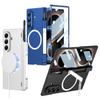 Applicable To Samsung ZFold8Ultra Folding Screen Mobile Phone Case Wireless Charging Magnetic Suction Pen Holder Creative Bracket Wireless Ring