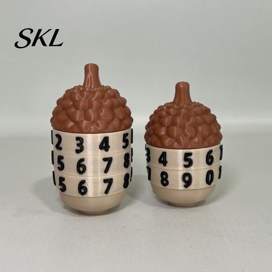 HP Counting Prop 3D Printed Acorn Tracker, Shape Life Counter, 2/3 Digits 3-digit Counter Rotating Tools Accessories for Tabletop Card Game
