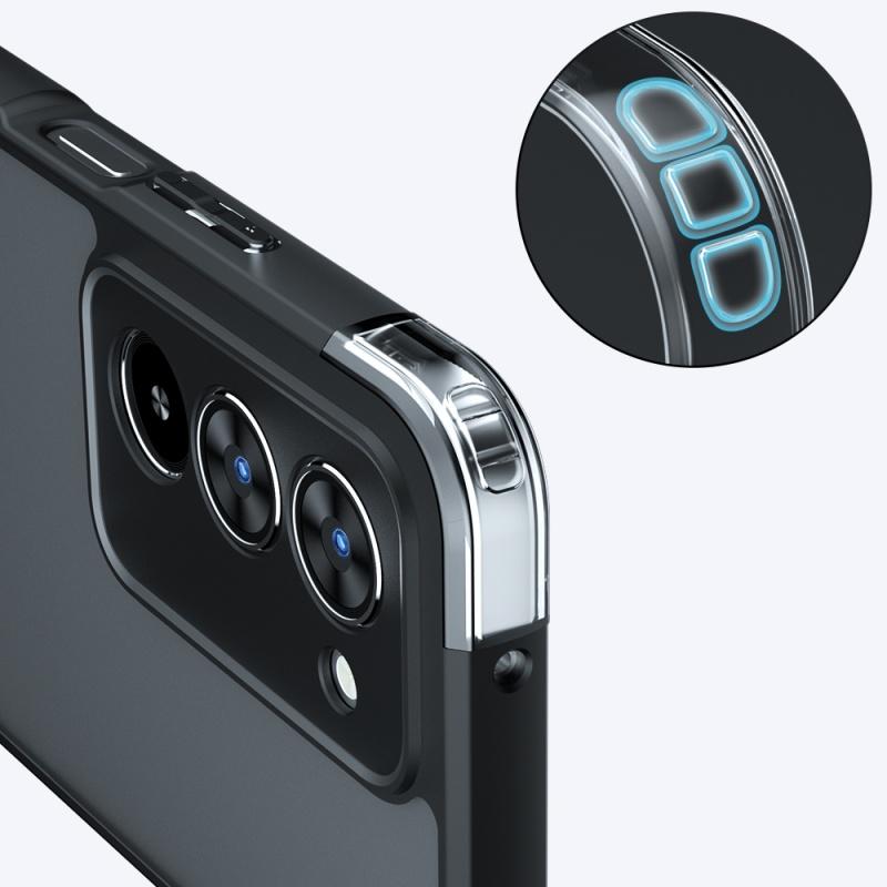 For Redmi 15 Case Cover Redmi 15 Capas Shockproof Back Matte Phone Bumper Armor Black Frame Transparent Clear Fundas Redmi 15