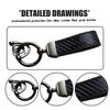 Car Carbon Fiber Keychain Strap Key Chain Rope Ring Lanyard Holder For Volvo V40 V60 C30 C70 S60 S80 S90 XC40 XC60 XC70 XC90 T6