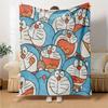 Doraemon Flannel Blanket, High quality Comfortable for All Seasons, Home Decor, Warmth and Comfort