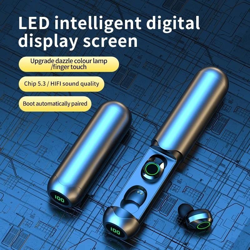 

Новая беспроводная Bluetooth-гарнитура BQ40 Tws, гарнитура с цифровым дисплеем, зарядное устройство большой емкости, водонепроницаемые беруши