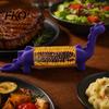 Heat Resistant Corn Forks Dinosaur Holders, Durable 3D Printing Lightweight Sturdy Prongs, Fun Safe Fork, for Hot BBQ Party Dining Table