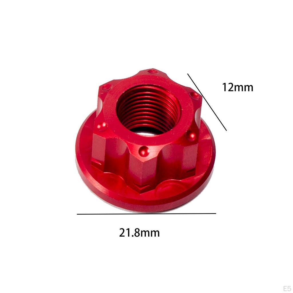 2 Pieces Bike Wheel Hub Axle Nuts Bicycle Rear M10 Nut, Rope Nut