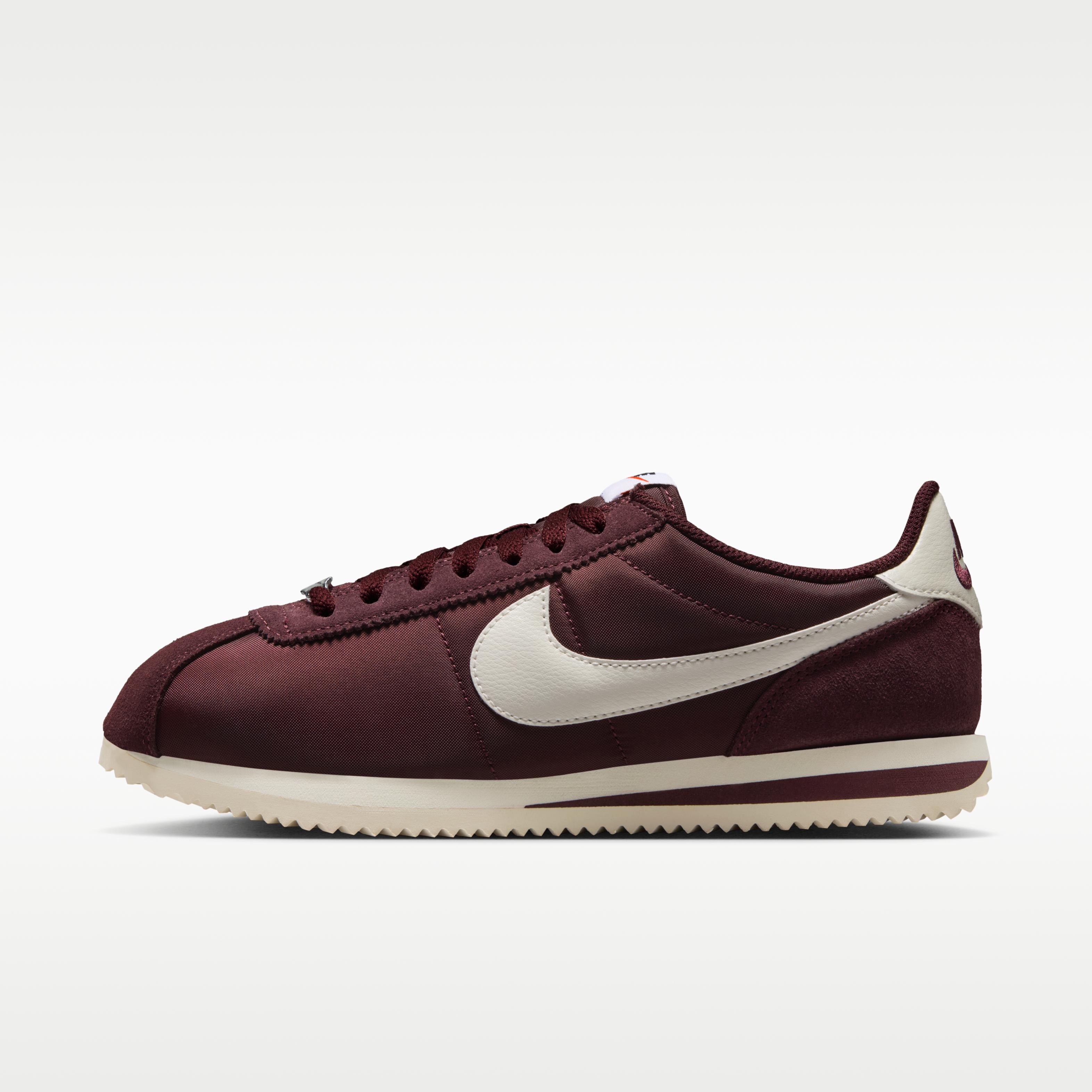 Nike Cortez Textile Burgundy Crush Sail (Women s) 35.5