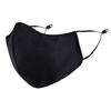 ADWIT Dark Colour Mix Cotton Mask I Pure Black With Adjustable Cotton Super Soft Reusable Washable Protection Cloth Face Mask for Men/Women/Unisex A